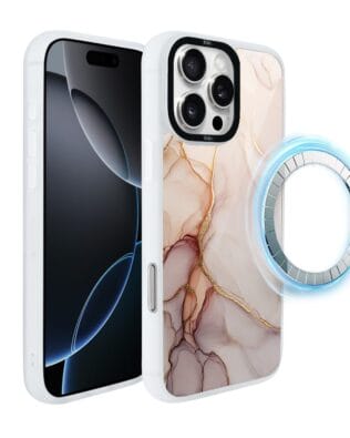 Etui do iPhone 16 Pro IBIZU DropGuard Matt z MagSafe, Ethereal Essence, Różany alabaster