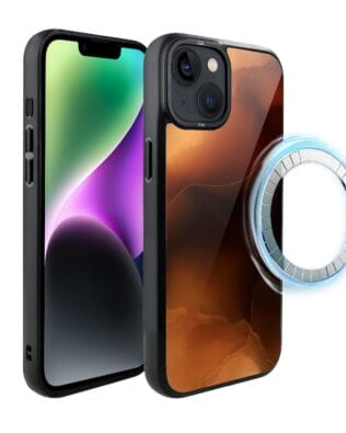 Etui do iPhone 14 Plus IBIZU DropGuard Matt z MagSafe, Twilight Dreams, Mars Sunset