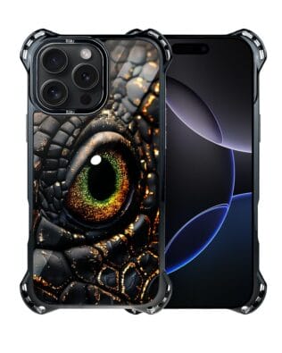 Etui do iPhone 16 Pro IBIZU DropGuard Ultra z MagSafe, Smoki, Amber Dragon