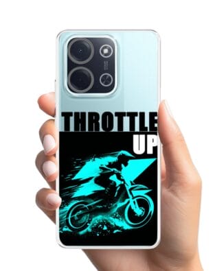 Etui do Xiaomi POCO C85 przeźroczyste, silikonowe Flexi, Bikers, Cross na maxa