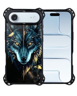 Etui do iPhone Air IBIZU DropGuard Ultra z MagSafe, Wilki, Wilk Mocy