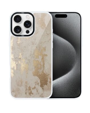 Etui do iPhone 15 Pro Max IBIZU DropGuard Matt z MagSafe, Ethereal Essence, Szampańskie złoto