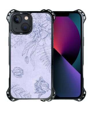 Etui do iPhone 13 IBIZU DropGuard Ultra z MagSafe, Relief Garden, Kwiatowa płaskorzeźba