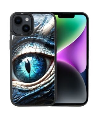 Etui do iPhone 14 IBIZU DropGuard Matt z MagSafe, Smoki, Oko lodowego smoka