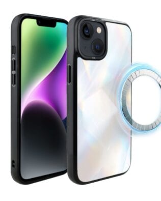 Etui do iPhone 14 Plus IBIZU DropGuard Matt z MagSafe, Ethereal Essence, Opalizujący diament