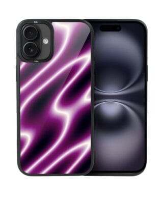 Etui do iPhone 16 Plus IBIZU DropGuard Matt z MagSafe, Twilight Dreams, Neonowa fala