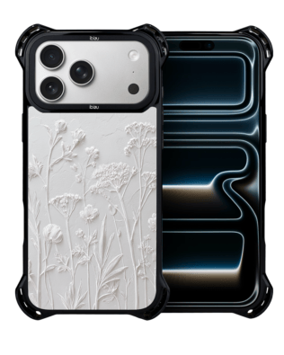 Etui do iPhone 17 Pro Max IBIZU DropGuard Ultra z MagSafe, Relief Garden, Suszone kwiaty polne
