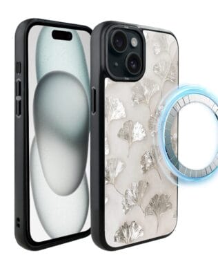 Etui do iPhone 15 Plus IBIZU DropGuard Matt z MagSafe, Ethereal Essence, Biały Onysk