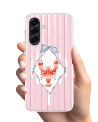 Etui do Samsung Galaxy A57 z MagSafe przeźroczyste, silikonowe Flexi, Homar