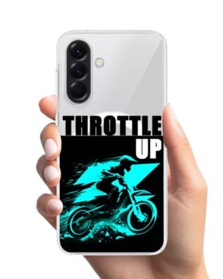 Etui do Samsung Galaxy A57 z MagSafe przeźroczyste, silikonowe Flexi, Bikers, Cross na maxa