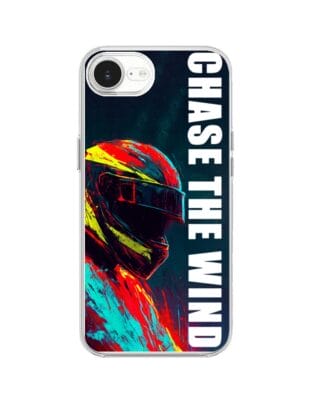 Etui do iPhone 17e przeźroczyste, silikonowe Flexi, Bikers, Chase The Wind