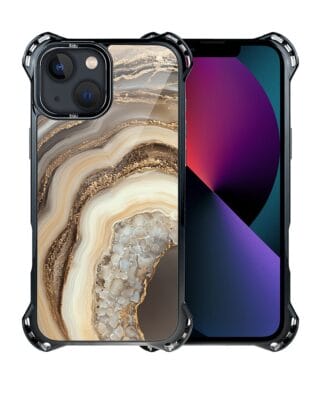 Etui do iPhone 13 IBIZU DropGuard Ultra z MagSafe, Ethereal Essence, Miodowy agat