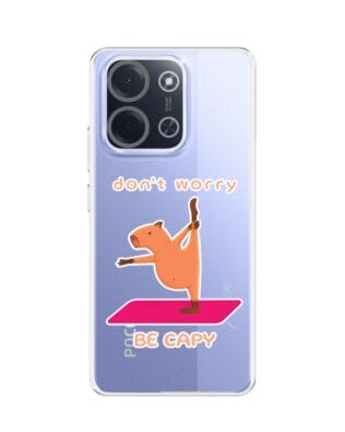 Etui do Xiaomi POCO C85 przeźroczyste, silikonowe Flexi, kapibara