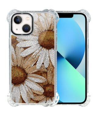 Etui do iPhone 13 IBIZU DropGuard Ultra z MagSafe, Modern Classics, Mozaika rumianków