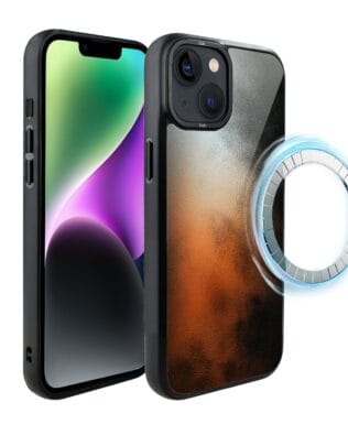 Etui do iPhone 14 IBIZU DropGuard Matt z MagSafe, Twilight Dreams, Ember