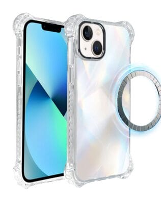 Etui do iPhone 13 IBIZU DropGuard Ultra z MagSafe, Ethereal Essence, Opalizujący diament