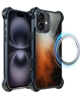 Etui do iPhone 16 IBIZU DropGuard Ultra z MagSafe, Twilight Dreams, Ember