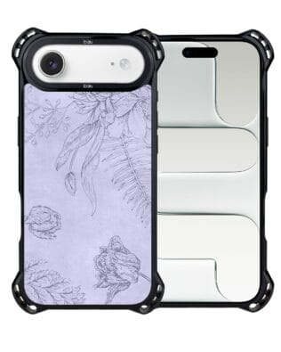 Etui do iPhone Air IBIZU DropGuard Ultra z MagSafe, Relief Garden, Kwiatowa płaskorzeźba