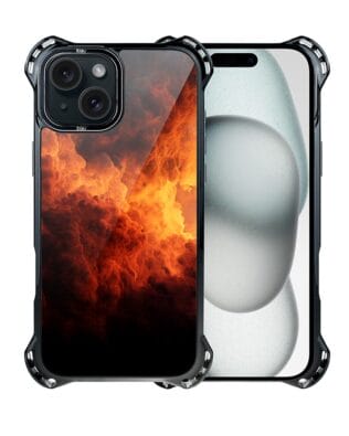 Etui do iPhone 15 IBIZU DropGuard Ultra z MagSafe, Twilight Dreams, Inferno Sky