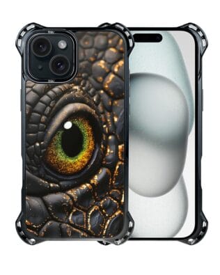 Etui do iPhone 15 IBIZU DropGuard Ultra z MagSafe, Smoki, Amber Dragon