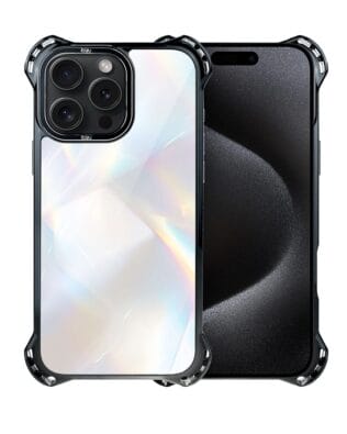 Etui do iPhone 15 Pro IBIZU DropGuard Ultra z MagSafe, Ethereal Essence, Opalizujący diament