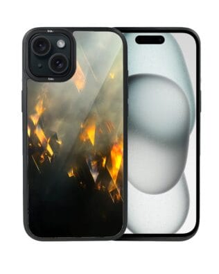 Etui do iPhone 15 Plus IBIZU DropGuard Matt z MagSafe, Twilight Dreams, Golden Sparks