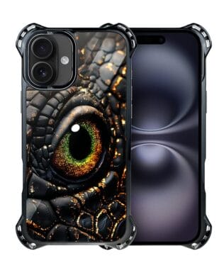 Etui do iPhone 16 Plus IBIZU DropGuard Ultra z MagSafe, Smoki, Amber Dragon