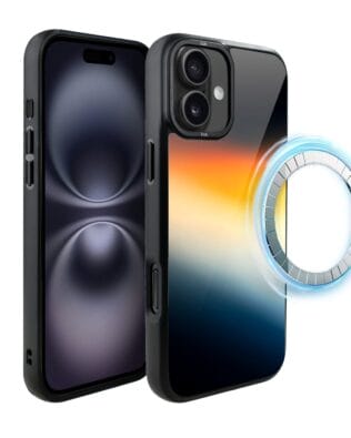 Etui do iPhone 16 IBIZU DropGuard Matt z MagSafe, Twilight Dreams, Aurora