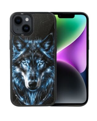 Etui do iPhone 14 Plus IBIZU DropGuard Matt z MagSafe, Wilki, Lodowy Wilk