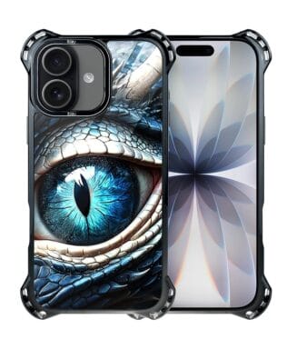 Etui do iPhone 17 IBIZU DropGuard Ultra z MagSafe, Smoki, Oko lodowego smoka