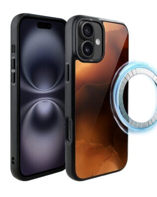 Etui do iPhone 16 IBIZU DropGuard Matt z MagSafe, Twilight Dreams, Mars Sunset