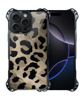 Etui do iPhone 16 Pro Max IBIZU DropGuard Ultra z MagSafe, Zew natury, Dziki Leopard
