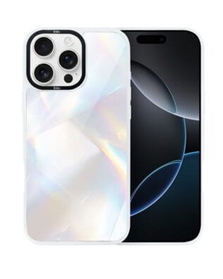 Etui do iPhone 16 Pro Max IBIZU DropGuard Matt z MagSafe, Ethereal Essence, Opalizujący diament