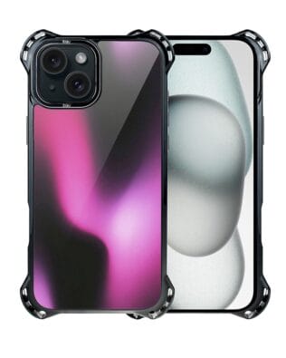 Etui do iPhone 15 Plus IBIZU DropGuard Ultra z MagSafe, Twilight Dreams, Magenta Flow