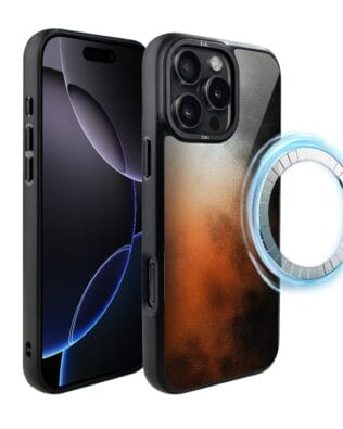 Etui do iPhone 16 Pro IBIZU DropGuard Matt z MagSafe, Twilight Dreams, Ember