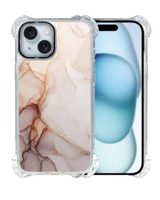 Etui do iPhone 15 IBIZU DropGuard Ultra z MagSafe, Ethereal Essence, Różany alabaster