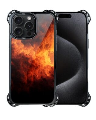 Etui do iPhone 15 Pro IBIZU DropGuard Ultra z MagSafe, Twilight Dreams, Inferno Sky