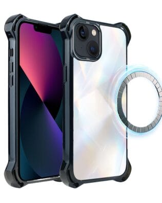 Etui do iPhone 13 IBIZU DropGuard Ultra z MagSafe, Ethereal Essence, Opalizujący diament