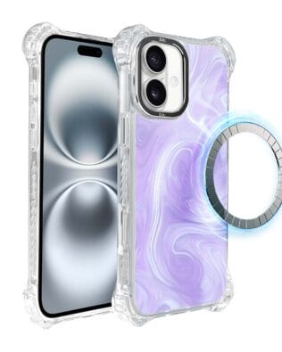 Etui do iPhone 16 Plus IBIZU DropGuard Ultra z MagSafe, Ethereal Essence, Lawendowy wir