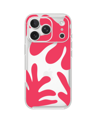 Etui do iPhone 17 Pro Max przeźroczyste, silikonowe Flexi, Summer Patterns, liście kwiatów