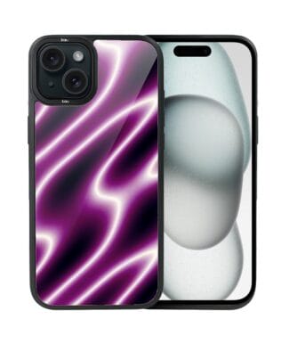 Etui do iPhone 15 Plus IBIZU DropGuard Matt z MagSafe, Twilight Dreams, Neonowa fala