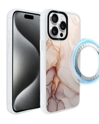 Etui do iPhone 15 Pro IBIZU DropGuard Matt z MagSafe, Ethereal Essence, Różany alabaster