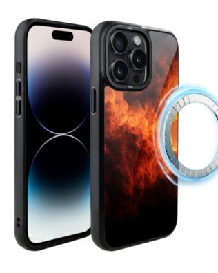 Etui do iPhone 14 Pro Max IBIZU DropGuard Matt z MagSafe, Twilight Dreams, Inferno Sky