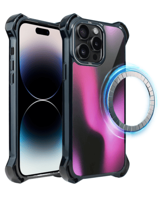 Etui do iPhone 14 Pro Max IBIZU DropGuard Ultra z MagSafe, Twilight Dreams, Magenta Flow