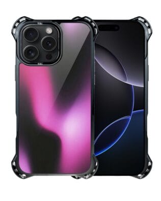 Etui do iPhone 16 Pro IBIZU DropGuard Ultra z MagSafe, Twilight Dreams, Magenta Flow