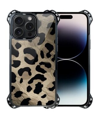 Etui do iPhone 14 Pro Max IBIZU DropGuard Ultra z MagSafe, Zew natury, Dziki Leopard