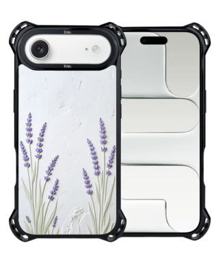 Etui do iPhone Air IBIZU DropGuard Ultra z MagSafe, Relief Garden, Prowansalska lawenda
