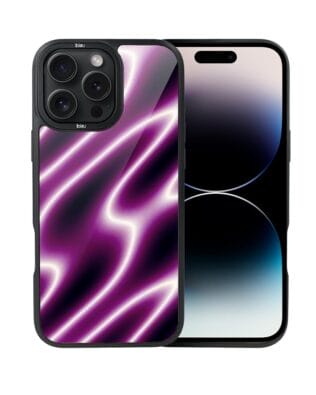 Etui do iPhone 14 Pro IBIZU DropGuard Matt z MagSafe, Twilight Dreams, Neonowa fala