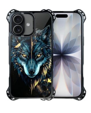 Etui do iPhone 17 IBIZU DropGuard Ultra z MagSafe, Wilki, Wilk Mocy