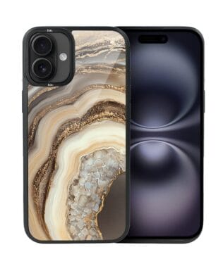 Etui do iPhone 16 Plus IBIZU DropGuard Matt z MagSafe, Ethereal Essence, Miodowy agat